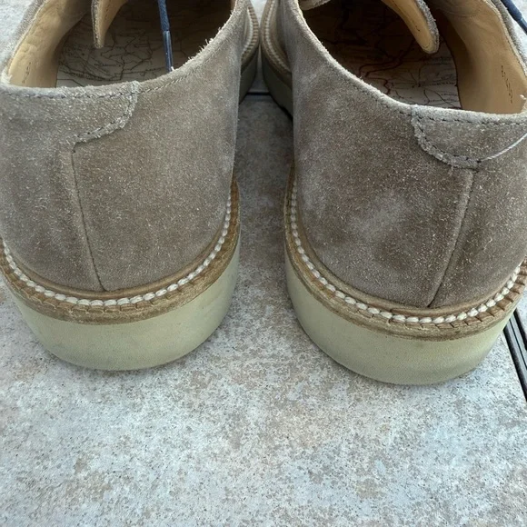 Paul Smith Suede Sand Beige Cow Leather/Rubber Sole Lace Up  display picture 1